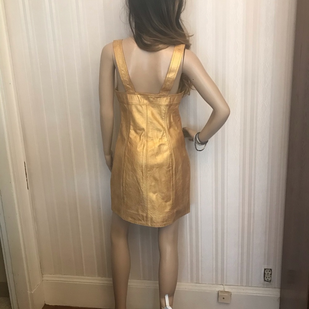 Free People Goldie LEATHER Sheath Dress - Picture 10 of 16